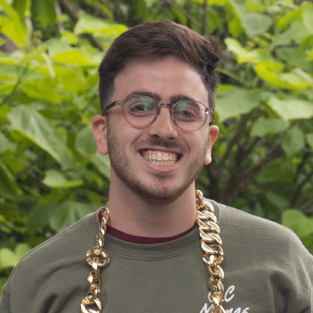 A headshot of a man