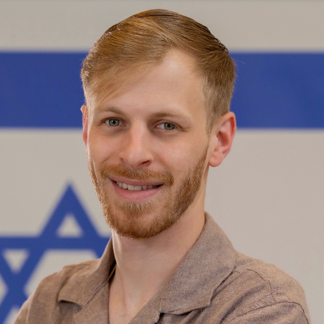 A headshot of a man