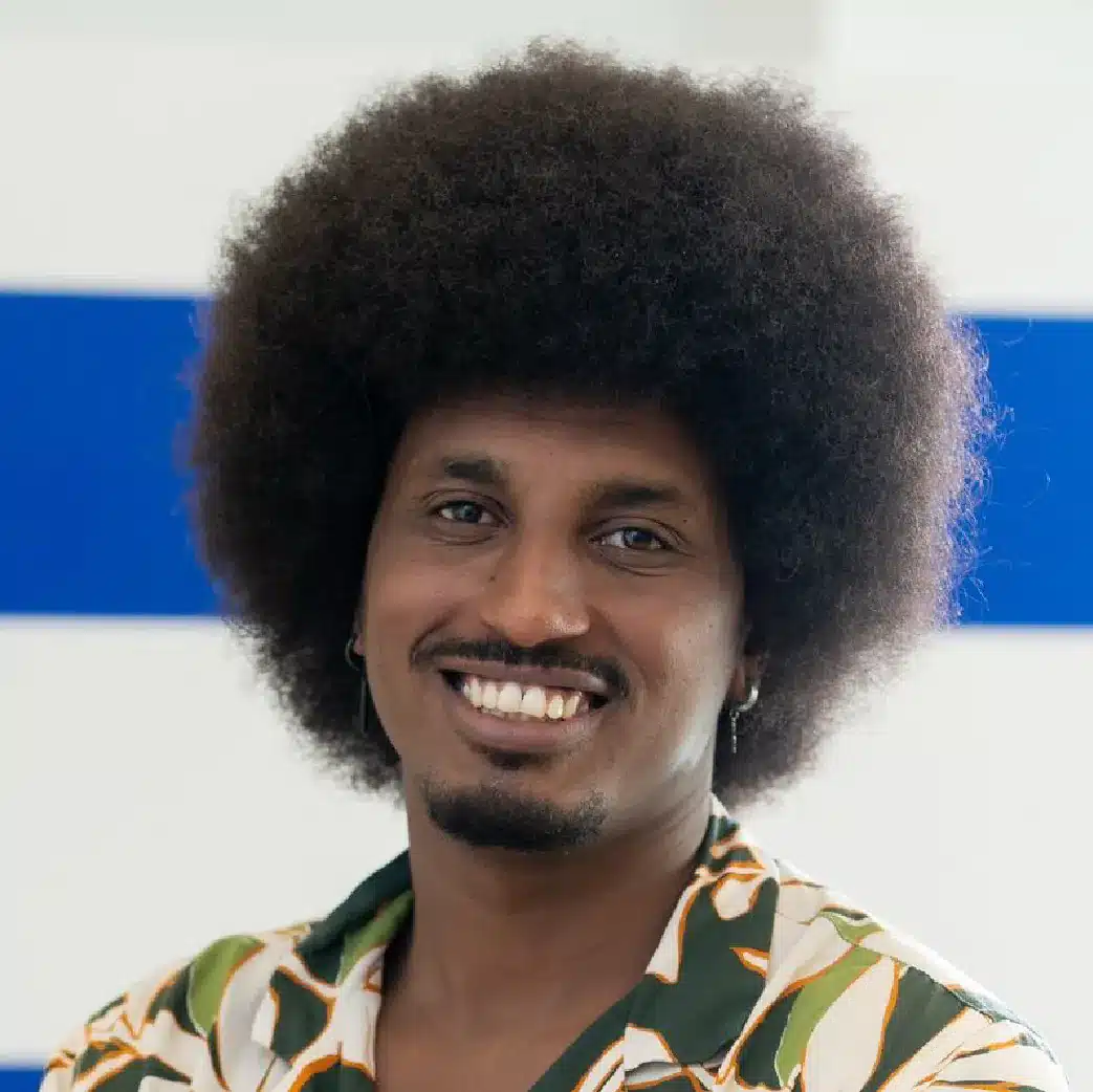 A headshot of a man
