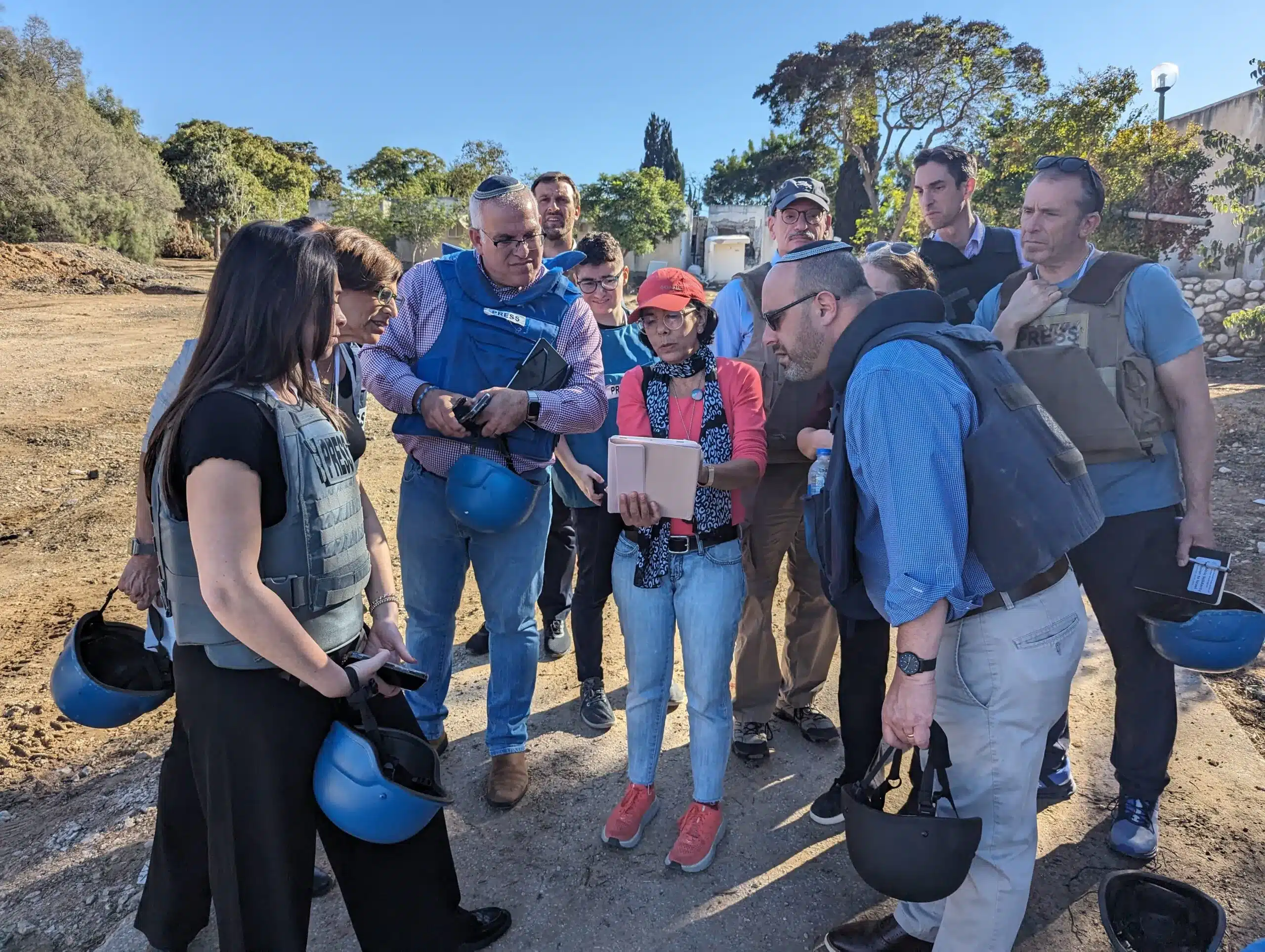 People standing together in Israel.